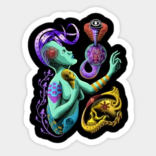 She Who Ascends Transdimensionally Sticker